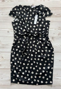 NWT Closet London Women Size UK16 Black Floral/Dotted Shift Dress Races Wedding - Picture 1 of 13