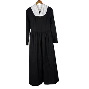 Scarlet Darkness schwarz Langarm Goth Retro viktorianisch Kolonial Kostüm Kleid L - Bild 1 von 7