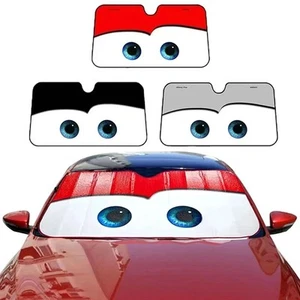 Cartoon Eye Visor Car Windshield Sun Shade SUV Auto Front Window Shield Cover - Picture 1 of 10