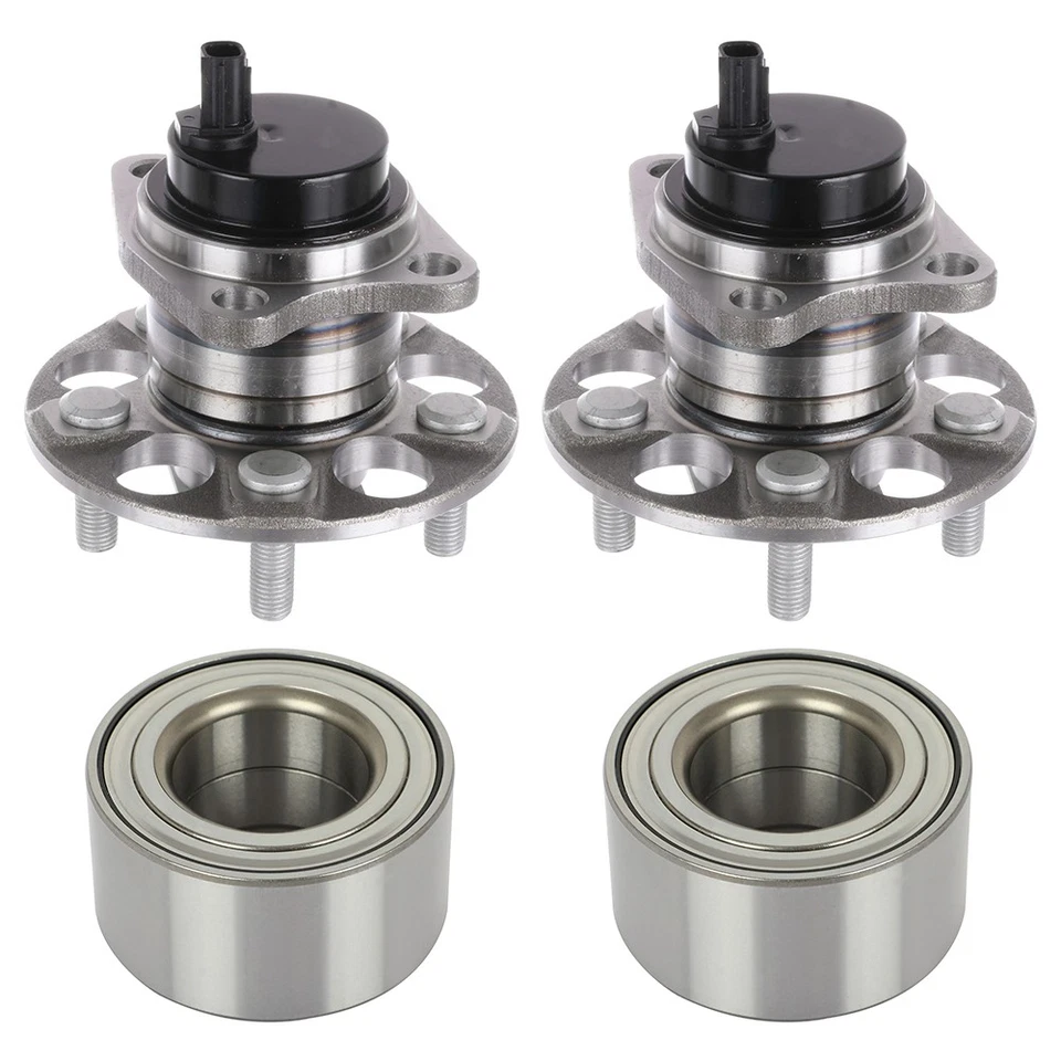 Front Rear Wheel Hub Bearings For 2008-2014 Scion xD 1.8L FWD 510094 512425 - Imagem 1 de 4