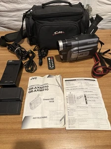 JVC GR-AXM310u VHS-C Compact Camcorder W/ Charger,Batteries Partially Tested - Picture 1 of 17