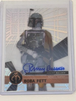 2017 Topps High Tek Star Wars BOBA FETT JEREMY BULLOCH AUTO Autograph SP - Image 1 of 2