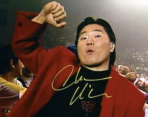 Foto 8x10 WWF Charlie Minn firmada a mano 1994 evento en vivo noticias zona de acción WWE - Imagen 1 de 6