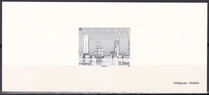 France Sc4366 Jacques Chabari-Delmas Lift Bridge, Architecture, Deluxe Sheet - Picture 1 of 1