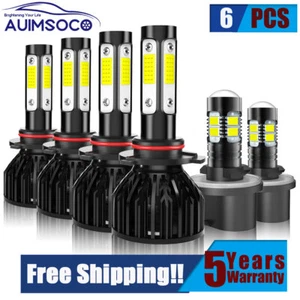For Chevrolet Silverado 1500 1999-2002 High Low Beam LED Headlight Foglight 6Pcs - Picture 1 of 12