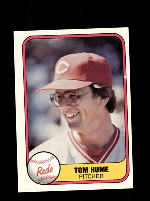Cincinnati Reds Tom Hume #211 Fleer Baseball Near Mint or Better top - Image 1 of 2