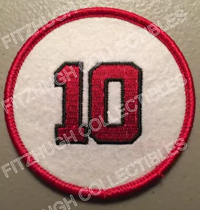 CLEARANCE SALE: SPARKY ANDERSON CINCINNATI REDS RETIRED JERSEY NUMBER 10 PATCH - Picture 1 of 1