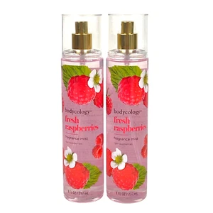 Bodycology Fresh Raspberries Body Spray Mist Fragrance 8 oz Bottles 2-Pack - Picture 1 of 3