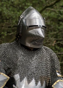 Hundsgugel, ca. 1390, 2 mm Stahl - Bild 1 von 6