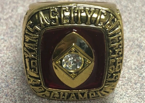 1966 Kansas City Chiefs Len Dawson AFC Championship Replica Ring Cover