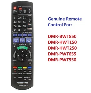 VÉRITABLE TÉLÉCOMMANDE PANASONIC N2QAYB001058 POUR HWT150 HWT250 PWT655 BWT850 - Photo 1/2