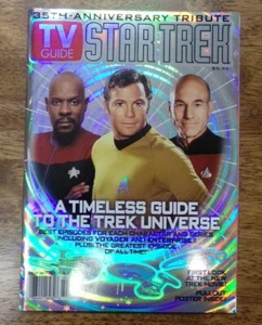 Star Trek TV Guide 35th Anniversary Tribute Holographic Sisko Cover Ships Poster - Picture 1 of 2