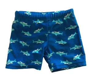 Playshoes Baby Boys Blue Shark Print Drawstring Bathing Suit Sz 74/80 6-12 MOnth - Picture 1 of 8