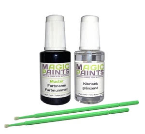 Paint Set Suitable for Volvo, 417 Nautic Blue Pearl + Clear Varnish, 2x20ml - Picture 1 of 3