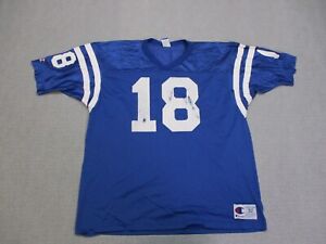 Vintage Indianapolis Colts Jersey Mens Size 52 Blue Peyton Manning Champion Mesh