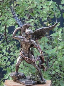 Archangel Uriel ~ Veronese Collection 34cm Tall Bronzed Statue - Picture 1 of 12