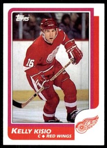 1986-87 Topps Kelly Kisio . Detroit Red Wings #116