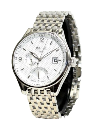 NOS!KIENZLE 1822 Herrenuhr Quarz, Saphirglas, Big Date 5BarW.R. Made in Germany! - Bild 1 von 4