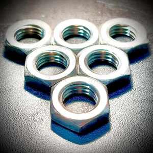 M2 M2.5 M3 M4 M, M6 M8 M10 Half Thin Lock Nuts A2 Stainless Steel DIN439 - Picture 1 of 15