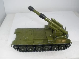 Made in England Dinky Toys 155mm Mobile Gun #654 Great Condition W/AMMO - Picture 1 of 11