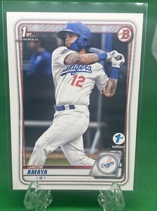 Jacob Amaya 2020 Bowman 1st Edition BFE-3 1st Prospect RC Dodgers