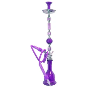 40 INCH INHALE (R) INDIA EGYPTIAN STYLE HOOKAH WITH A LARGE HOSE PURPLE - Picture 1 of 3