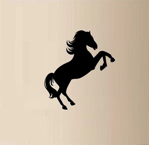 Horse Rearing Vinyl Decal Home Décor 10" x 12" - Picture 1 of 1