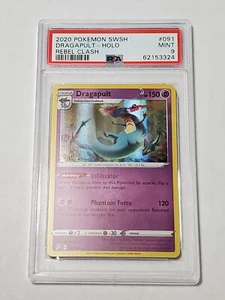 GCC Pokemon Raro Olo/Lamina Dragapult Scontro Ribelle #91/192 Drago Psichico - Foto 1 di 3