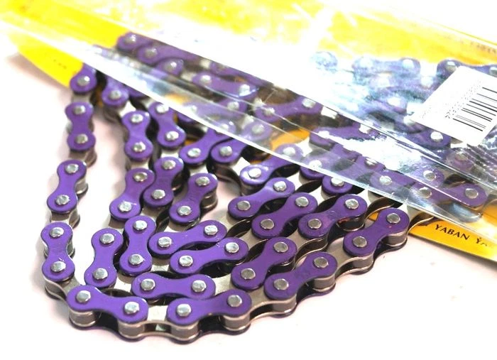 YBN S-410 Singlespeed Chain — 1/8" x 112 Links / Purple —AUS STOCK— Bike BMX SS - image 1 of 2