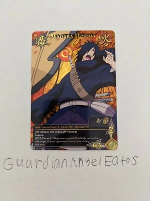 Naruto TCG CCG Madara Uchiha Card Super Rare English Near Mint Set 26 Foil Rare - Image 1 of 2