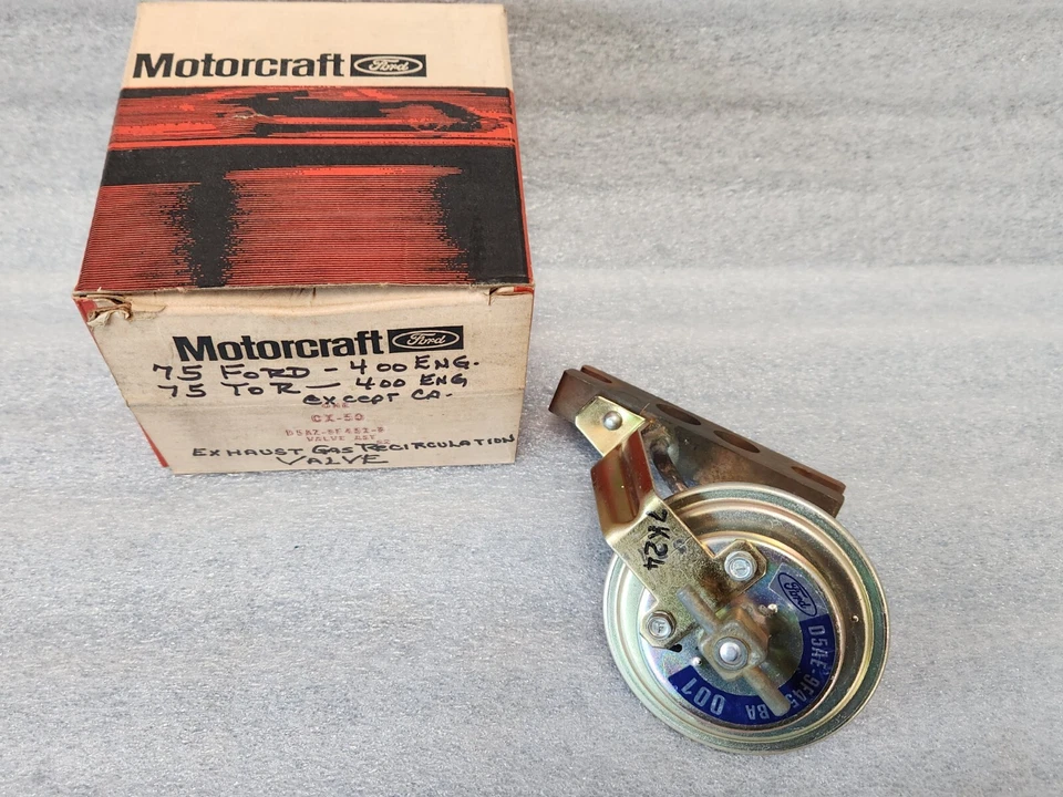 Ford LTD Torino Mercury Marquis 1975 fabricante original válvula EGR todos los motores 400 excepto CA Foto 1 de 4