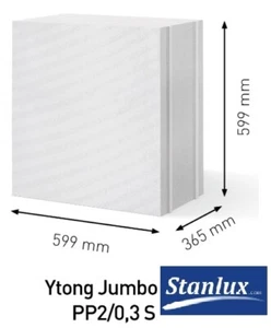 YTONG Xella Porenbeton JUMBO 36,5 cm PP2,2/0,3 N+F Lieferung Deutschland - Bild 1 von 1