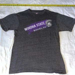Winona State University Warriors Size XL T-Shirt Gray Minnesota - Picture 1 of 4