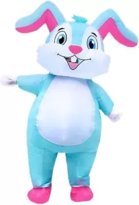 LUVSHINE Easter Bunny Costume Easter Custom Rabbit Inflatable Costume Easter Blo - Picture 1 of 2