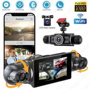 4 Channel Wifi Dash Cam 1080P HD Driving Recorder G-Sensor Car Front+Rear Camera - Picture 1 of 12