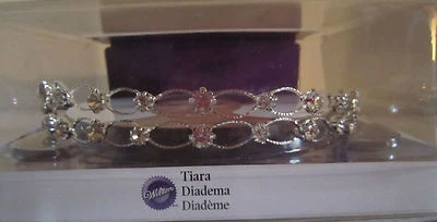 Wilton Industries Inc. Tiara de novia boda graduación doble fila estrás Foto 1 de 4