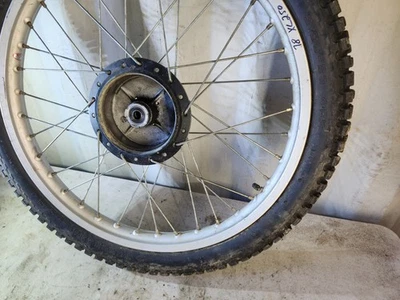 78-79 Honda XR250 XR500 XL500S OEM llanta delantera buje radios neumático 23" Foto 1 de 4