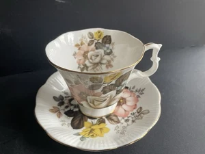 Royal Albert Bone China Teacup Saucer Flowers  - Picture 1 of 7
