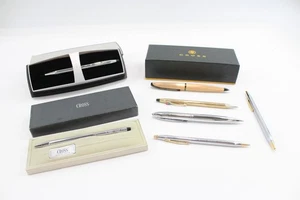 Cross Ballpoint Pens Biros Inc Vintage, Gold Plated, Boxed, Century Classic x7 - Picture 1 of 9