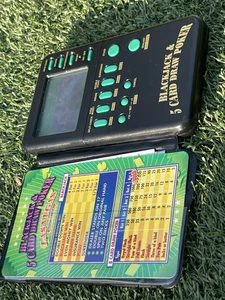 Las Vegas Casino Corner Blackjack & 5 Card Draw Poker Game w/ Instructions VGC - Picture 1 of 5