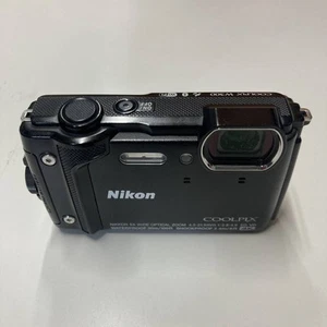 Nikon Waterproof Digital Camera Coolpix W300 Black Need Repair Ex00128 - Picture 1 of 8