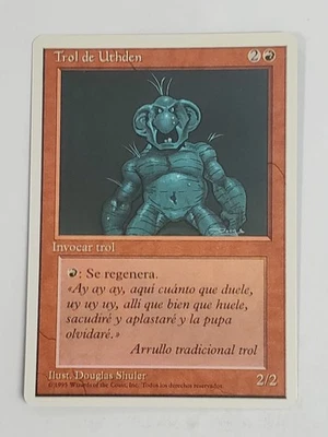 MTG Uthden Troll (Spanish 4th Edition (WB)/Red/U) - BGM - Image 1 of 2
