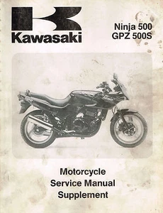 Kawasaki Service Manual Supplement for Ninja 500 GPz500S year 1994 - Picture 1 of 1
