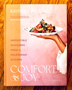 RAVINDER BHOGAL: COMFORT & JOY (2023) HARDCOVER—VEGETARIAN COOKBOOK—LIKE NEW - Picture 1 of 2