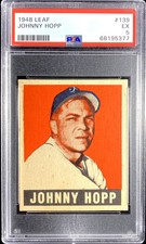 1948 Leaf #139 Johnny Hopp PSA 5
