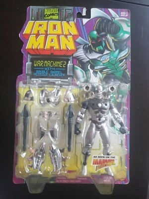 NEW MARVEL IRON MAN WAR MACHINE 2 W/ DOUBLE BARREL LAUNCHER FIGURE! C32 - Image 1 of 4