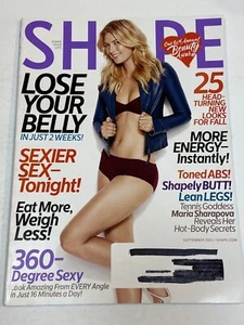 Shape Magazine Sep 2013 Maria Sharapova Lose Your Belly More Energy Toned Ab Leg - Picture 1 of 1