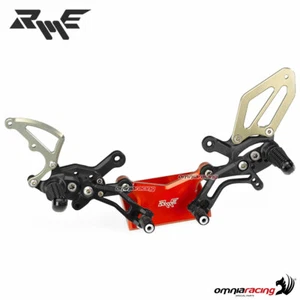 Robby Moto SBK rear sets in black ergal for Yamaha R1 2015>2016 - Picture 1 of 5