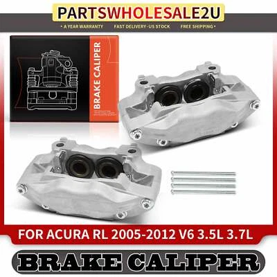 2x Pinzas de freno delanteras laterales sin soporte para Acura RL 2005 2006 2007 2008-2012 Foto 1 de 4