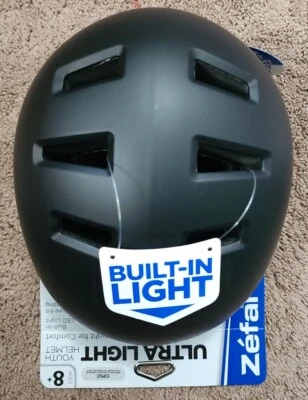 Casco de Bicicleta Juvenil Zefal Ultra Light, Luz LED (8+edades) ¡Nuevo! Foto 1 de 3